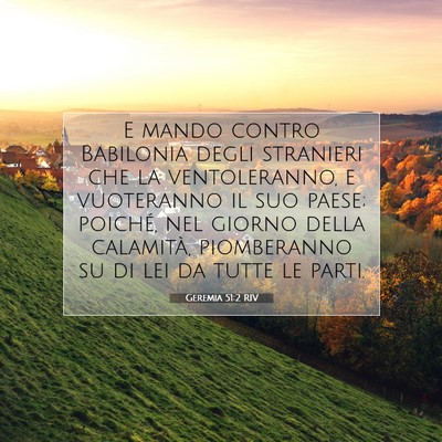 Geremia 51:2 Versetto della Bibbia Spiegato