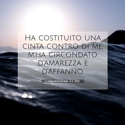 Lamentazioni 3:5 Versetto della Bibbia Spiegato