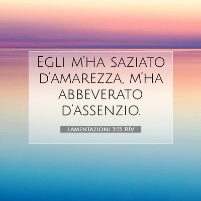 Lamentazioni 3:15 Versetto della Bibbia Spiegato