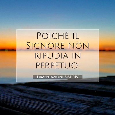 Lamentazioni 3:31 Versetto della Bibbia Spiegato
