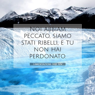 Lamentazioni 3:42 Versetto della Bibbia Spiegato