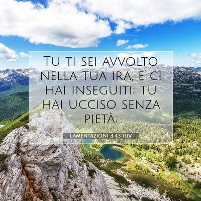 Lamentazioni 3:43 Versetto della Bibbia Spiegato