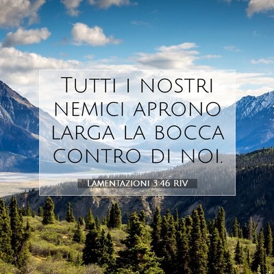 Lamentazioni 3:46 Versetto della Bibbia Spiegato