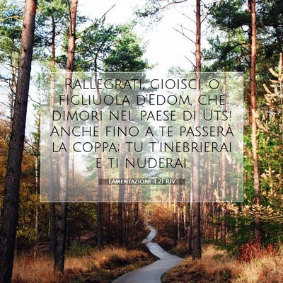 Lamentazioni 4:21 RIV Immagine del Versetto della Bibbia