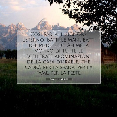 Ezechiele 6:11 Versetto della Bibbia Spiegato