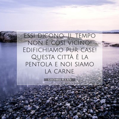 Ezechiele 11:3 Versetto della Bibbia Spiegato