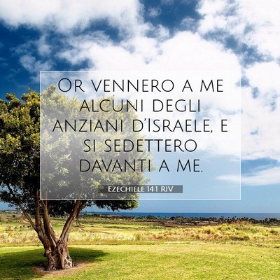 Ezechiele 14:1 RIV Immagine del Versetto della Bibbia