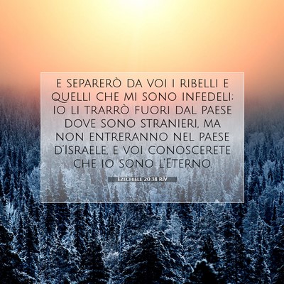 Ezechiele 20:38 RIV Immagine del Versetto della Bibbia