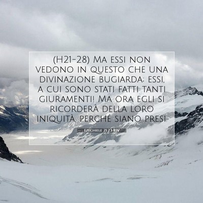 Ezechiele 21:23 Versetto della Bibbia Spiegato