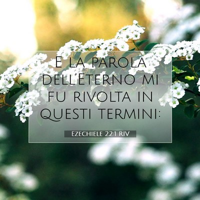 Ezechiele 22:1 Versetto della Bibbia Spiegato