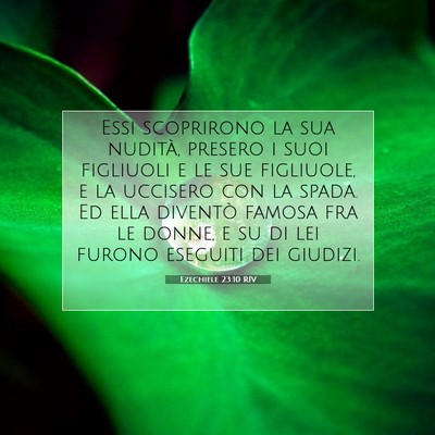 Ezechiele 23:10 RIV Immagine del Versetto della Bibbia