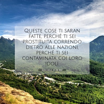 Ezechiele 23:30 RIV Immagine del Versetto della Bibbia