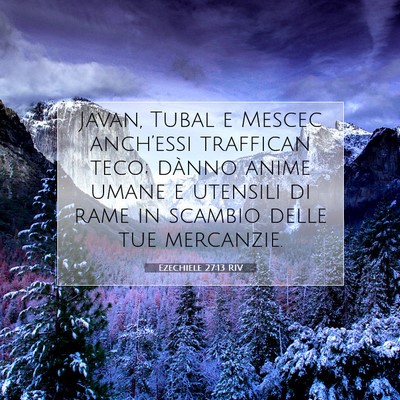 Ezechiele 27:13 Versetto della Bibbia Spiegato