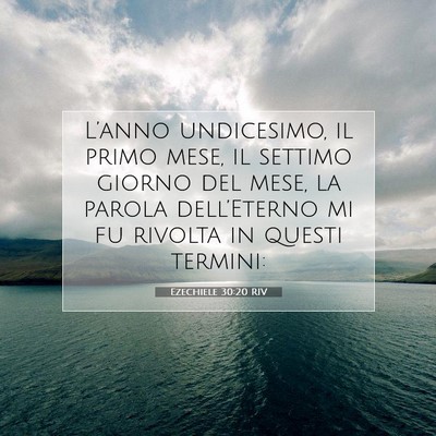 Ezechiele 30:20 RIV Immagine del Versetto della Bibbia