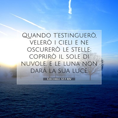 Ezechiele 32:7 Versetto della Bibbia Spiegato