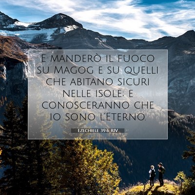 Ezechiele 39:6 RIV Immagine del Versetto della Bibbia