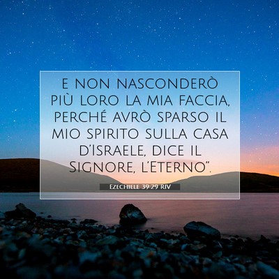 Ezechiele 39:29 RIV Immagine del Versetto della Bibbia