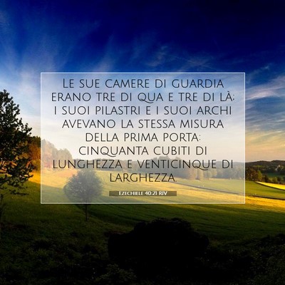 Ezechiele 40:21 Versetto della Bibbia Spiegato
