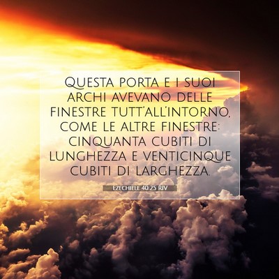 Ezechiele 40:25 Versetto della Bibbia Spiegato