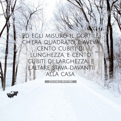 Ezechiele 40:47 Versetto della Bibbia Spiegato
