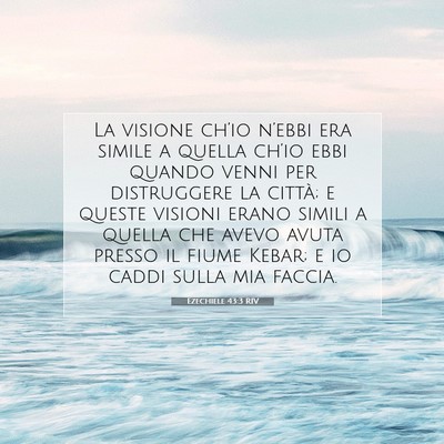 Ezechiele 43:3 RIV Immagine del Versetto della Bibbia