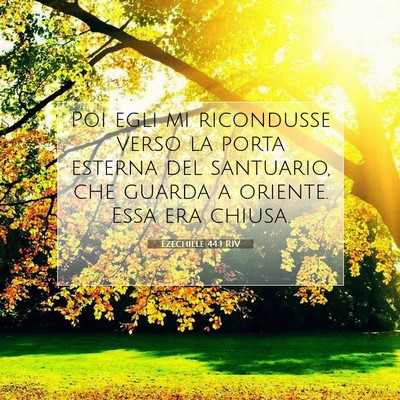 Ezechiele 44:1 RIV Immagine del Versetto della Bibbia