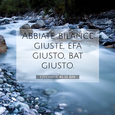 Ezechiele 45:10 Versetto della Bibbia Spiegato