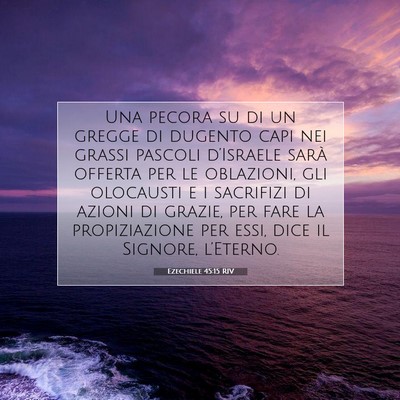 Ezechiele 45:15 Versetto della Bibbia Spiegato