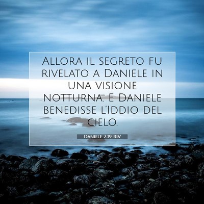 Daniele 2:19 RIV Immagine del Versetto della Bibbia