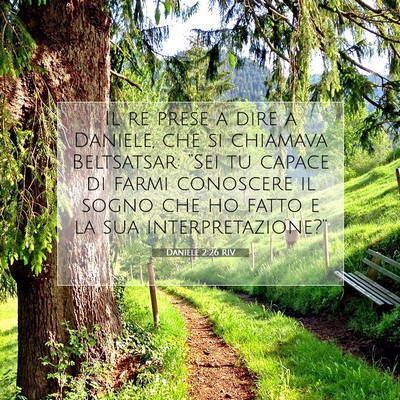 Daniele 2:26 RIV Immagine del Versetto della Bibbia