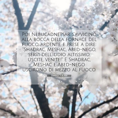 Daniele 3:26 RIV Immagine del Versetto della Bibbia