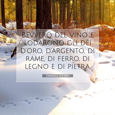 Daniele 5:4 Versetto della Bibbia Spiegato