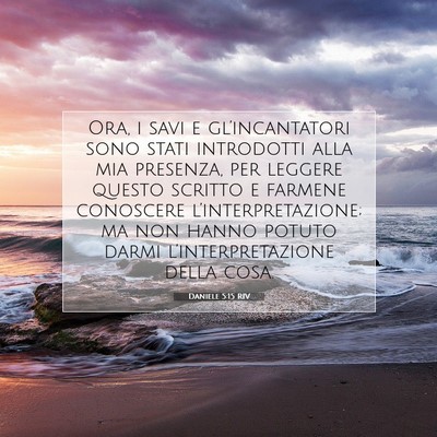 Daniele 5:15 Versetto della Bibbia Spiegato