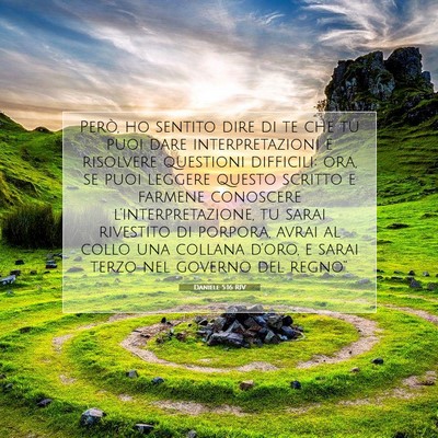 Daniele 5:16 Versetto della Bibbia Spiegato