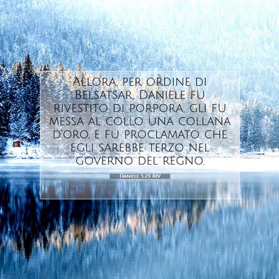 Daniele 5:29 Versetto della Bibbia Spiegato
