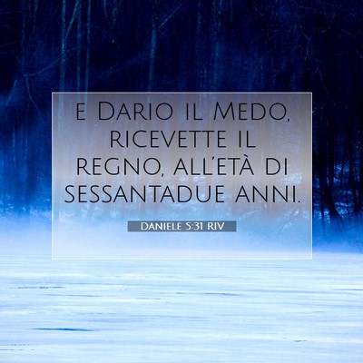 Daniele 5:31 Versetto della Bibbia Spiegato