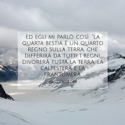 Daniele 7:23 RIV Immagine del Versetto della Bibbia