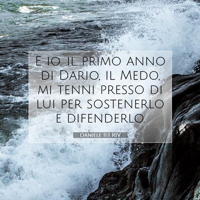 Daniele 11:1 RIV Immagine del Versetto della Bibbia