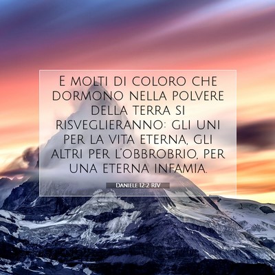 Daniele 12:2 RIV Immagine del Versetto della Bibbia
