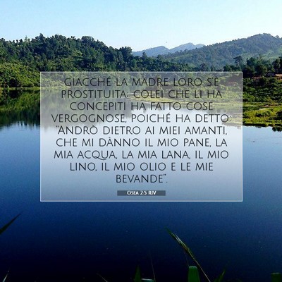 Osea 2:5 RIV Immagine del Versetto della Bibbia