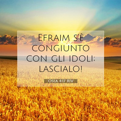 Osea 4:17 Versetto della Bibbia Spiegato