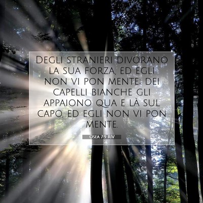 Osea 7:9 Versetto della Bibbia Spiegato