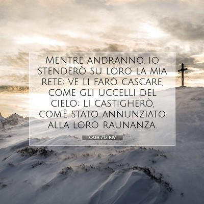 Osea 7:12 Versetto della Bibbia Spiegato