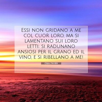 Osea 7:14 Versetto della Bibbia Spiegato