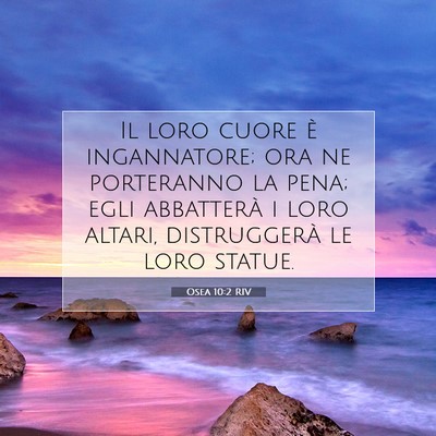 Osea 10:2 Versetto della Bibbia Spiegato