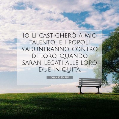 Osea 10:10 Versetto della Bibbia Spiegato