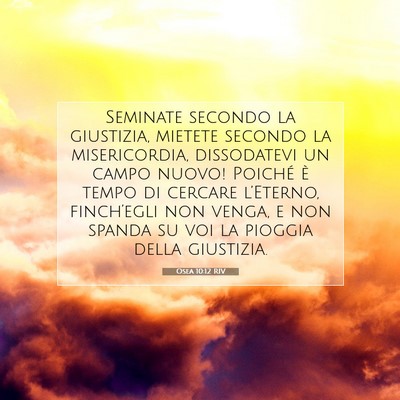 Osea 10:12 Versetto della Bibbia Spiegato