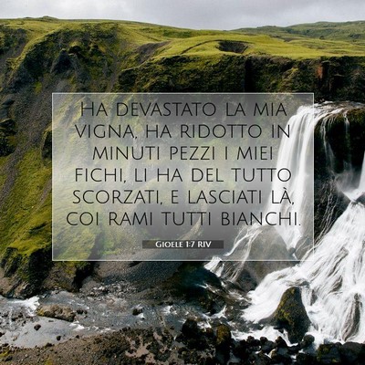 Gioele 1:7 Versetto della Bibbia Spiegato