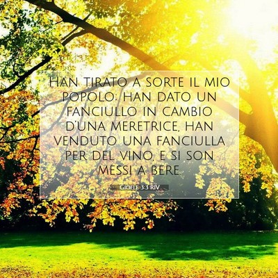 Gioele 3:3 Versetto della Bibbia Spiegato