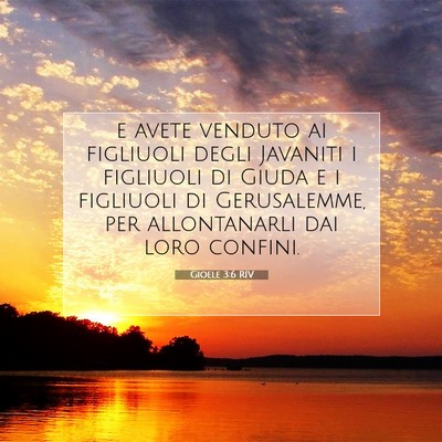 Gioele 3:6 Versetto della Bibbia Spiegato
